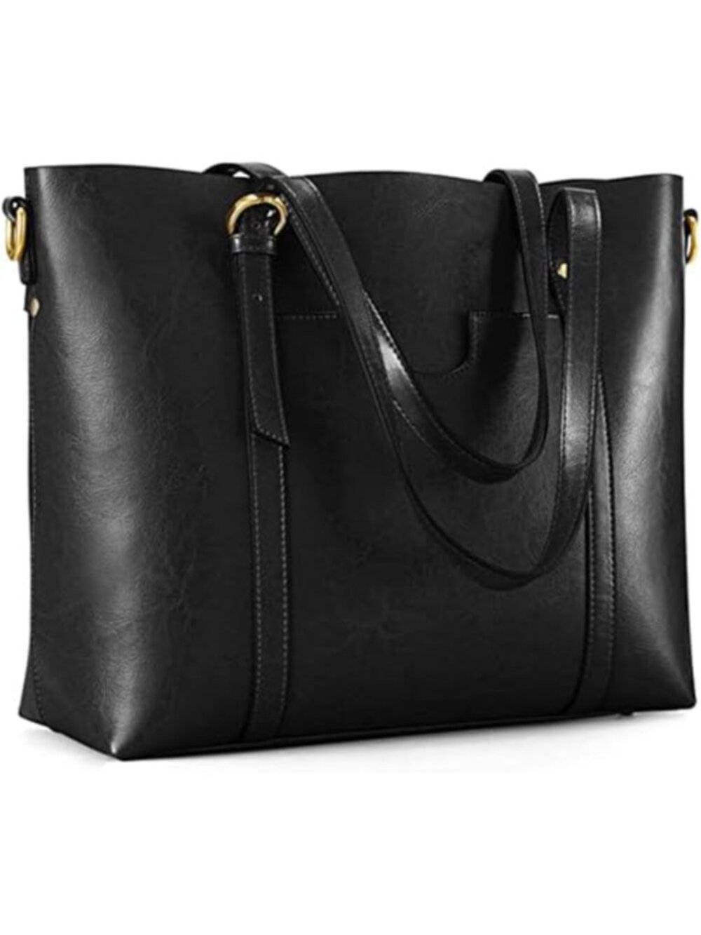 Genuine Leather Tote Bag Soft Shoulder Purse Large Capacity Satchel